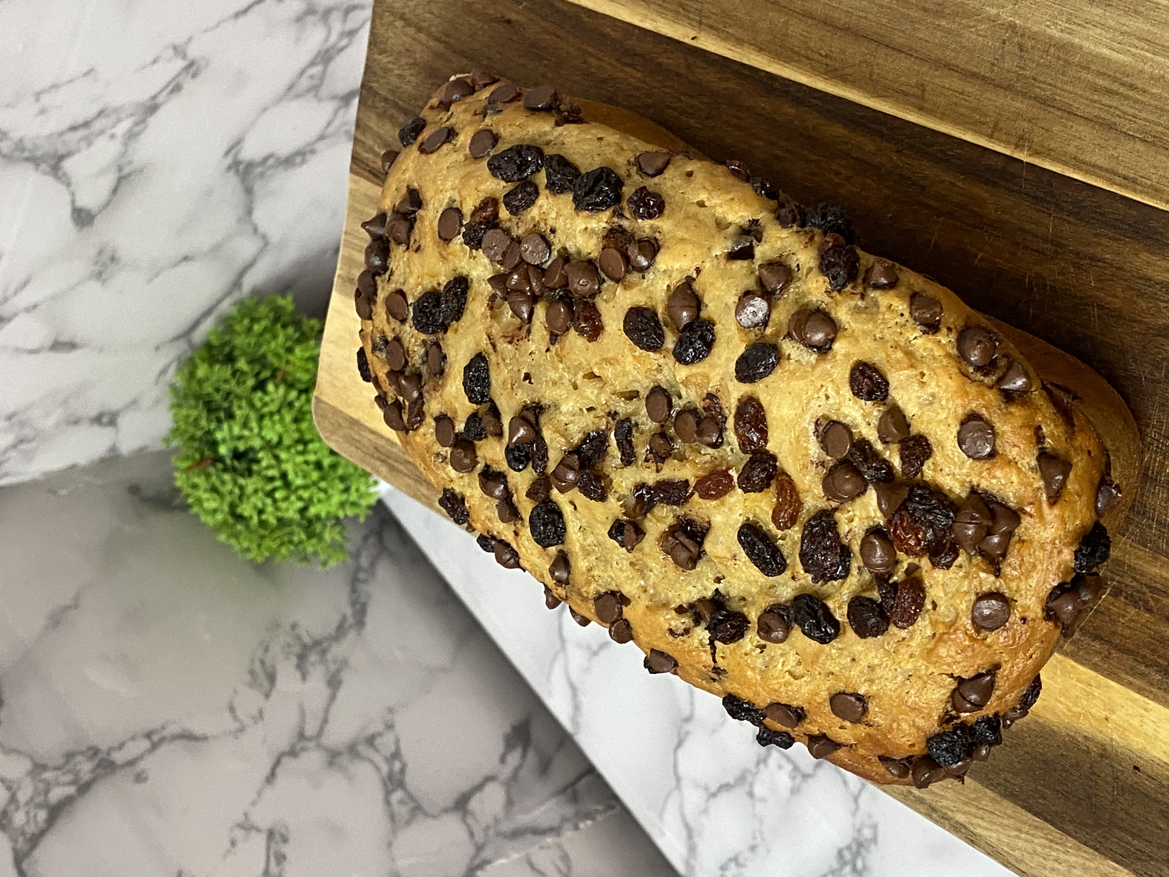 Chocolate Chip and Raisins Banana Bread 1